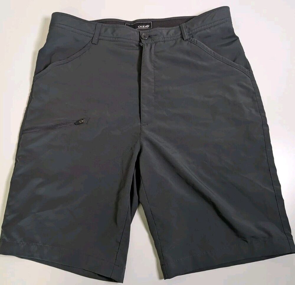 Oobe Men's 32x10 Shorts Zipper pocket dark gray Camp Outdoor Fishing Hiking